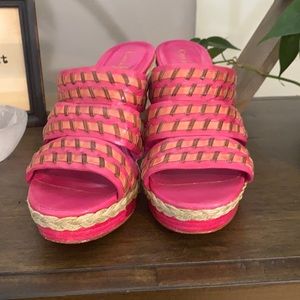 Cole Haan Nike Air pink wedges